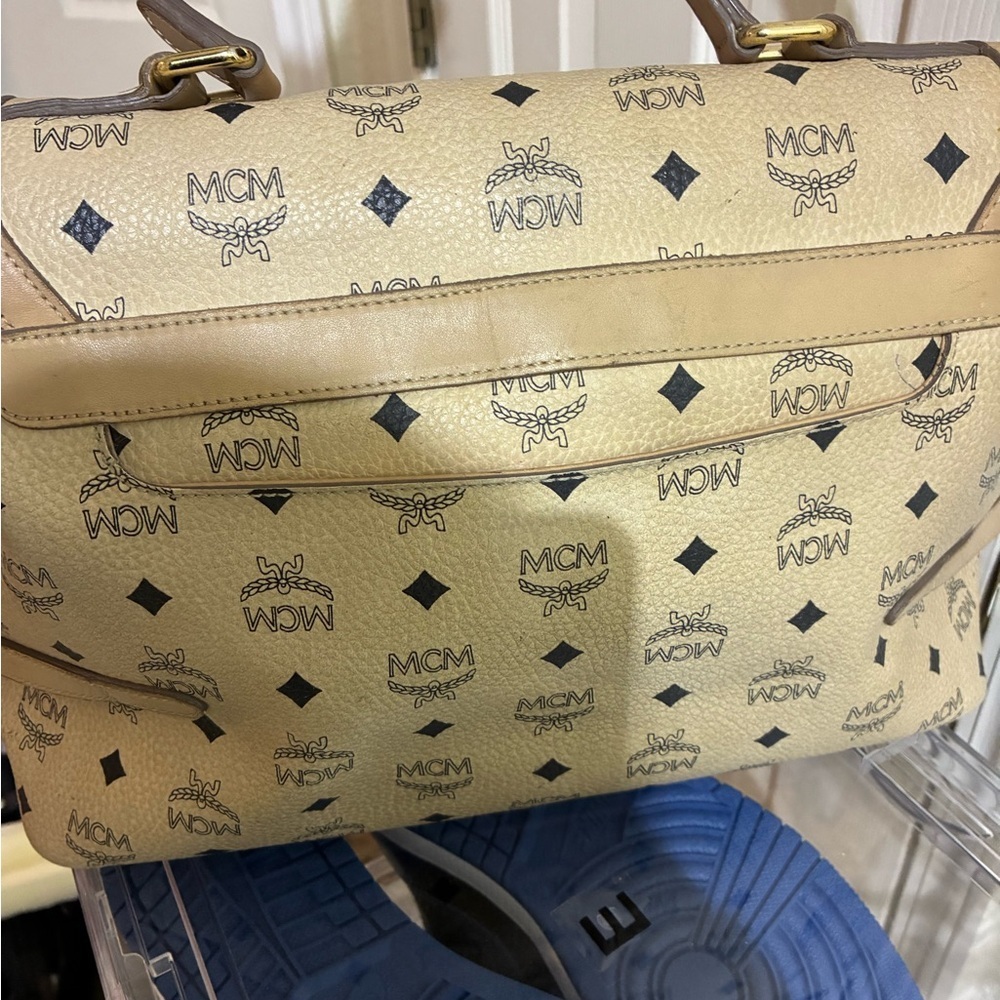 MCM Tan and Black Crossbody Bag - Picture 3 of 7